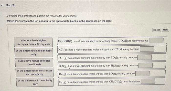 Solved For Each Pair Of Substances Identify The One That Chegg