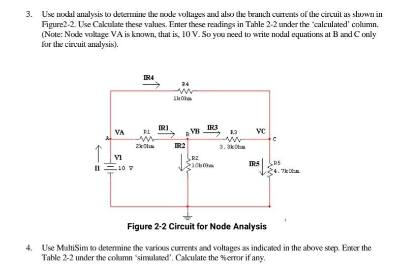 Solved Use Nodal Analysis To Determine The Node Voltages And Chegg