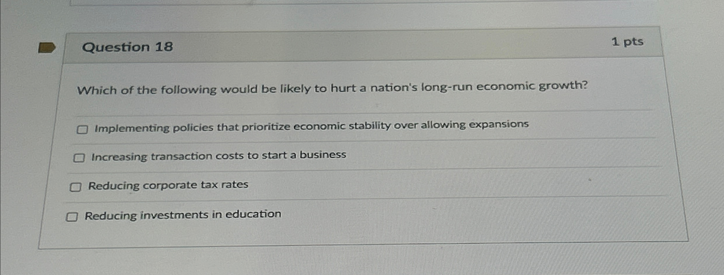 Solved Question Ptswhich Of The Following Would Be Chegg