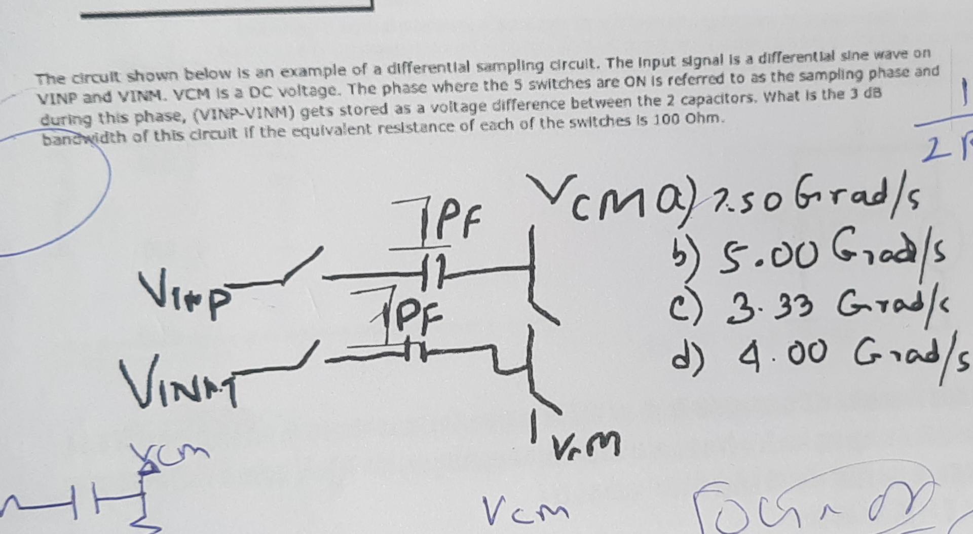 Solved The Circult Shown Below Is An Example Of A Chegg