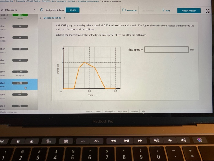 Solved Pling Learning University Of South Florida Phy Chegg