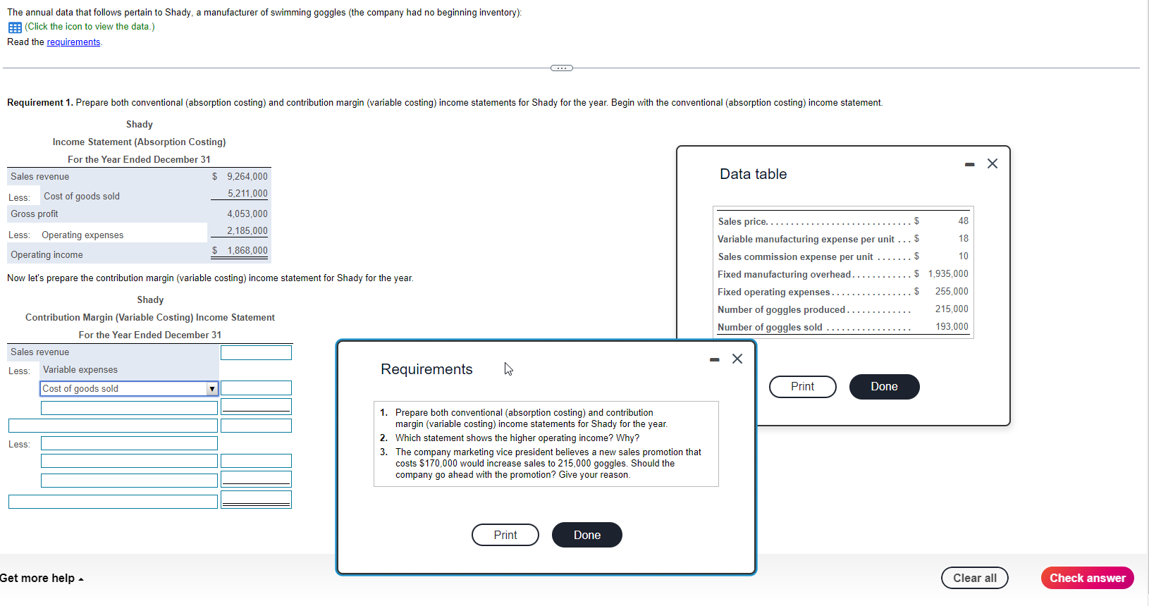 Solved Question Content Area Toppart The Annual Data That Chegg