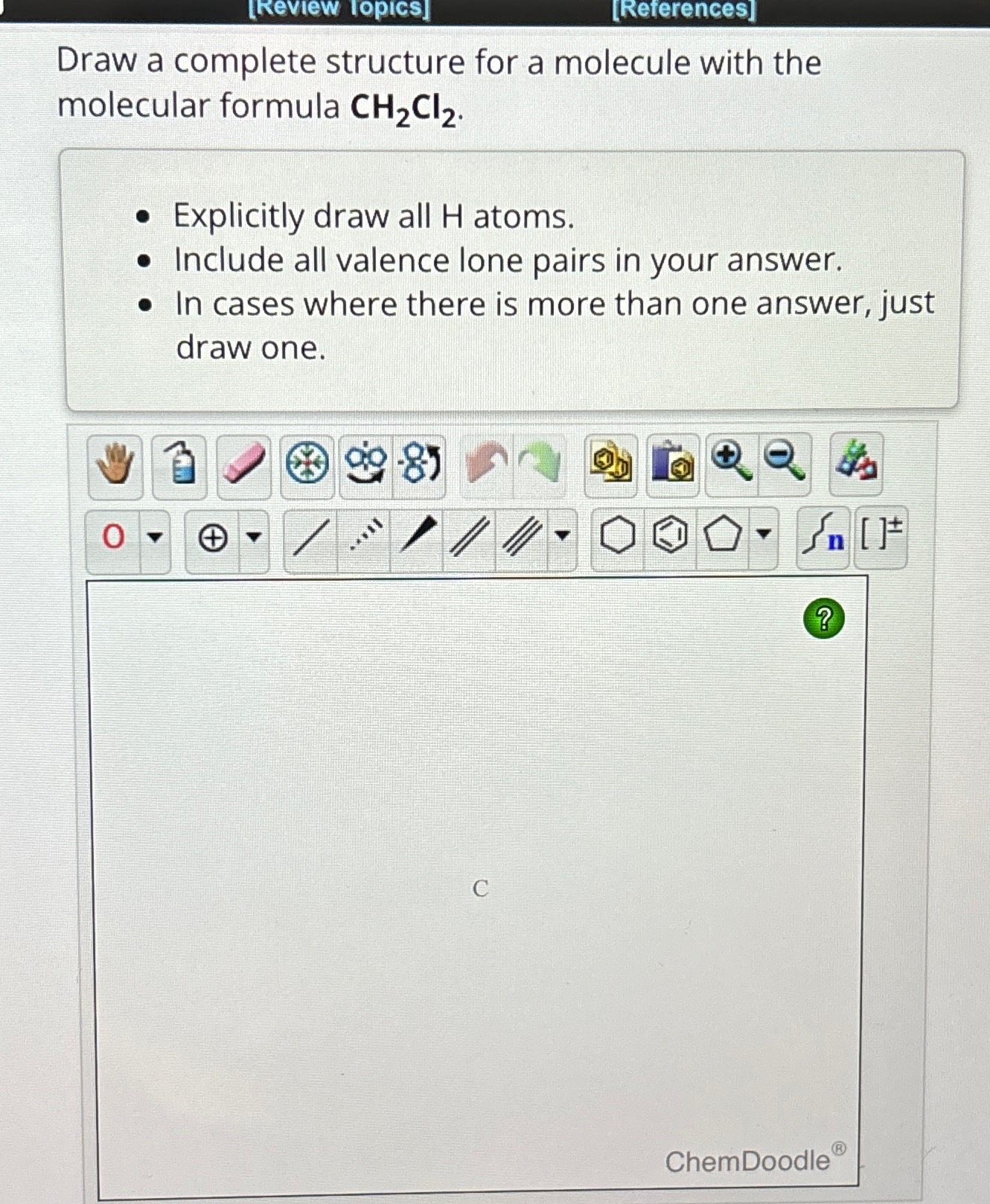 Solved Draw A Complete Structure For A Molecule With The Chegg