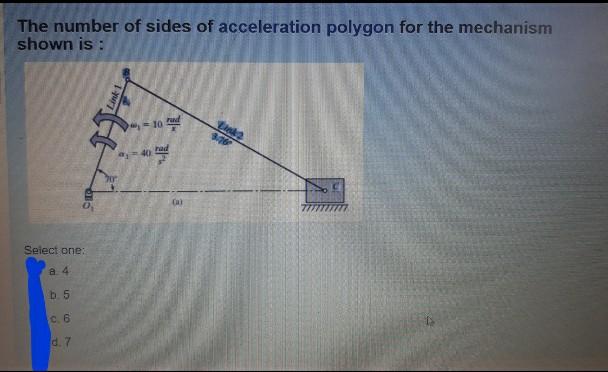 Solved The Number Of Sides Of Acceleration Polygon For The Chegg