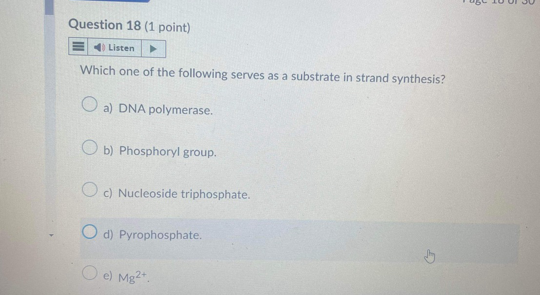 Solved Question Point Listenwhich One Of The Chegg