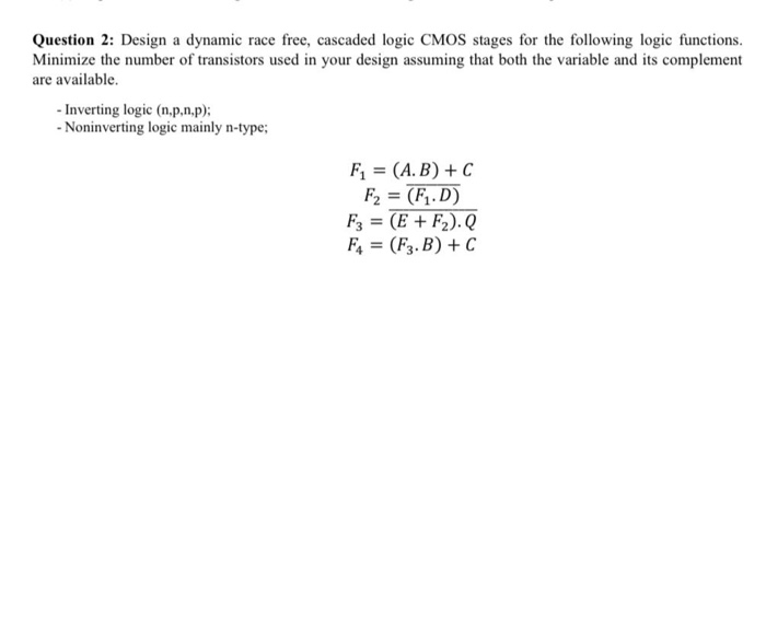 Solved Question 1 Implement The Following Boolean Chegg