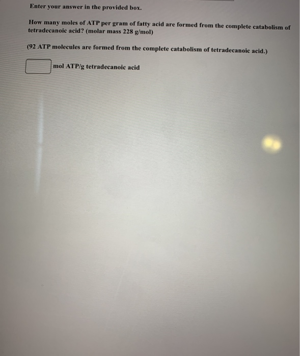 Solved Enter Your Answer In The Provided Box How Many Moles Chegg