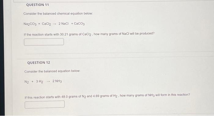 Solved Consider The Balanced Chemical Equation Below Chegg