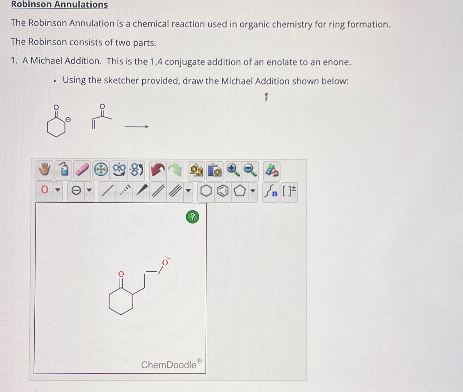 Solved Robinson AnnulationsThe Robinson Annulation Is A Chegg