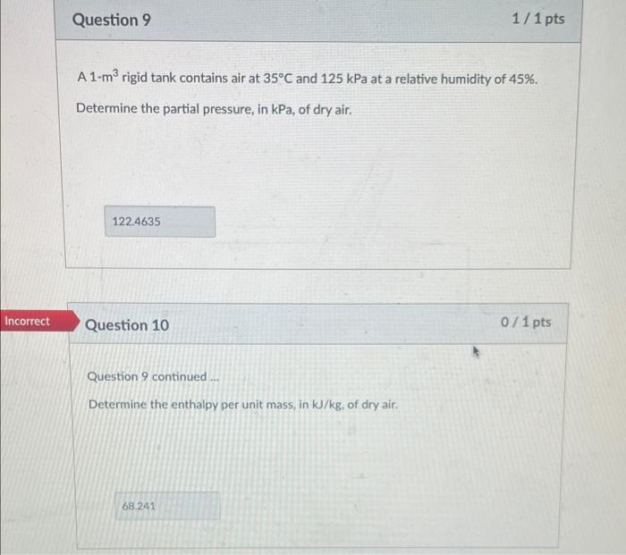 Solved Question Pts A M Rigid Tank Contains Air At Chegg