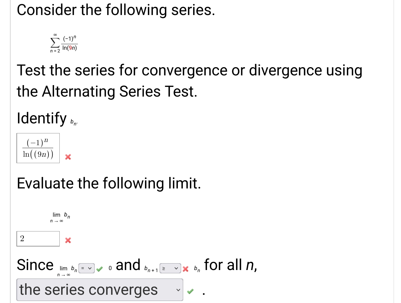 Solved Consider The Following Series N Nln N Test Chegg