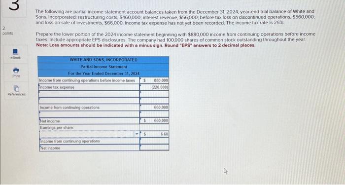 Solved The Following Are Partial Income Statement Account Chegg