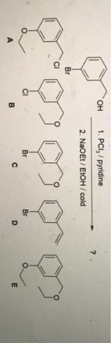 Solved Oh Pci Pyridine Naoet Etoh Cold Br Br Br Chegg