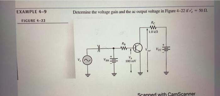 Solved Determine The Voltage Gain And The Ac Output Voltage Chegg