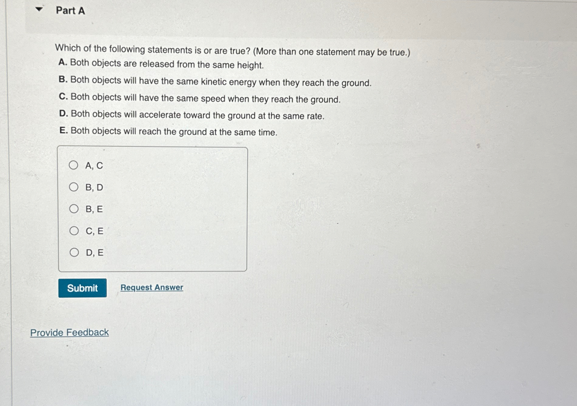 Solved Part Awhich Of The Following Statements Is Or Are Chegg