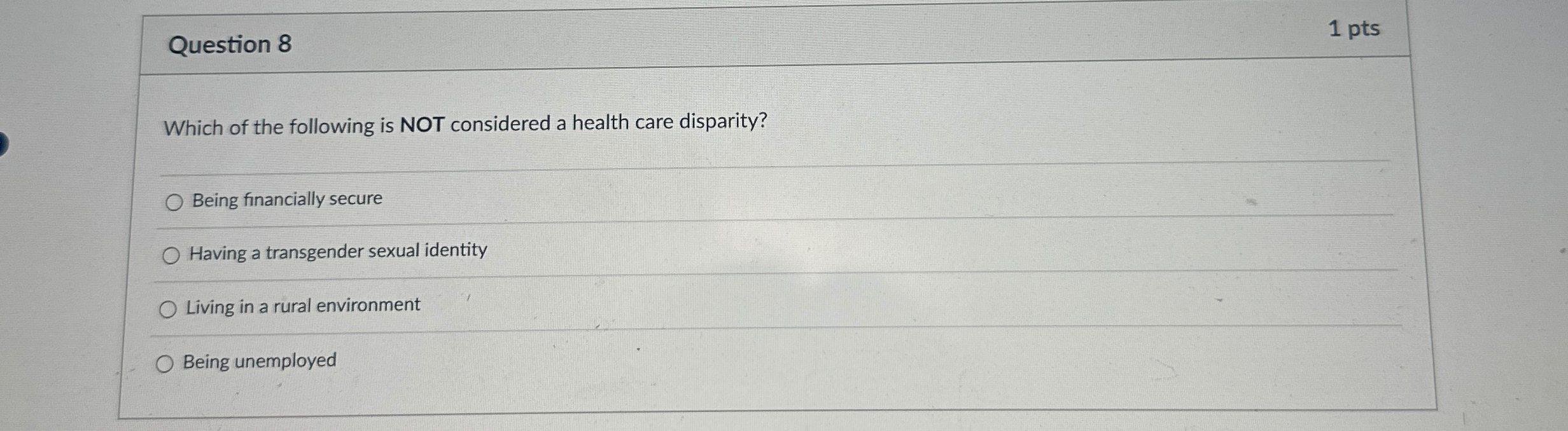 Solved Question 81 PtsWhich Of The Following Is NOT Chegg