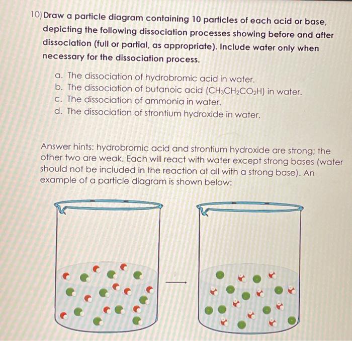 Solved 10 Draw A Particle Diagram Containing 10 Particles Chegg