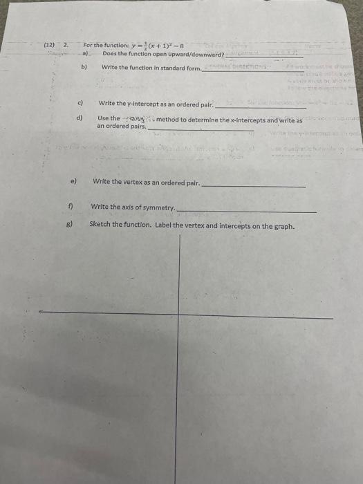 Solved 12 2 For The Function Y 23 X 1 28 A Does The Chegg