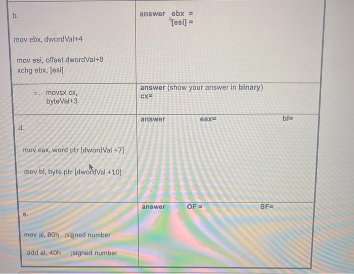 Solved Question Points Use The Following Data Chegg