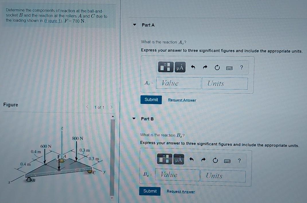 Solved Determine The Components Of Reaction At The Ball And Chegg