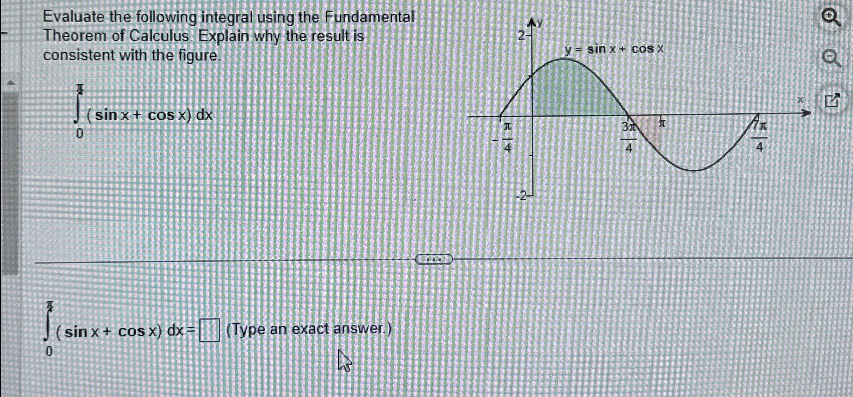 Solved Evaluate The Following Integral Using The Fundamental Chegg