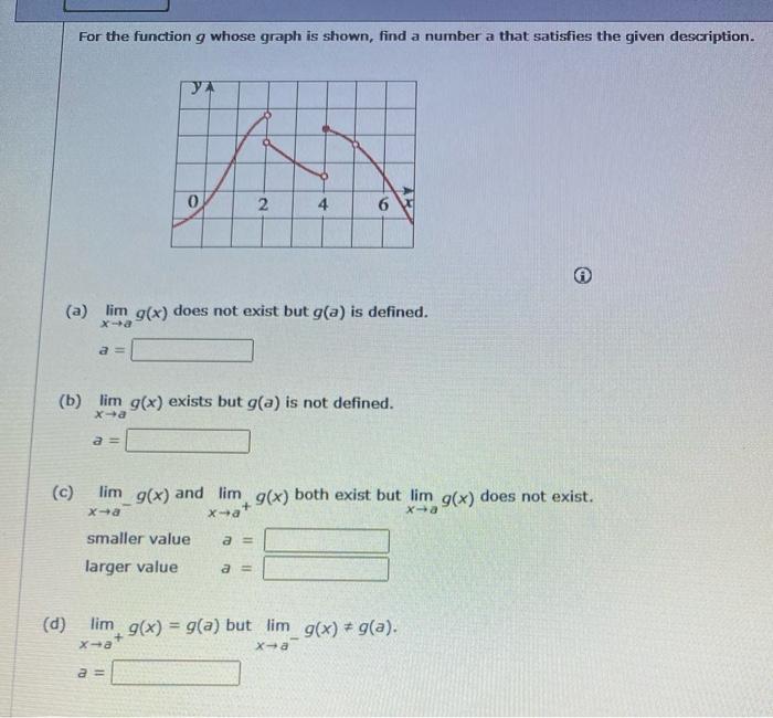 Solved For The Function G Whose Graph Is Shown Find A Chegg