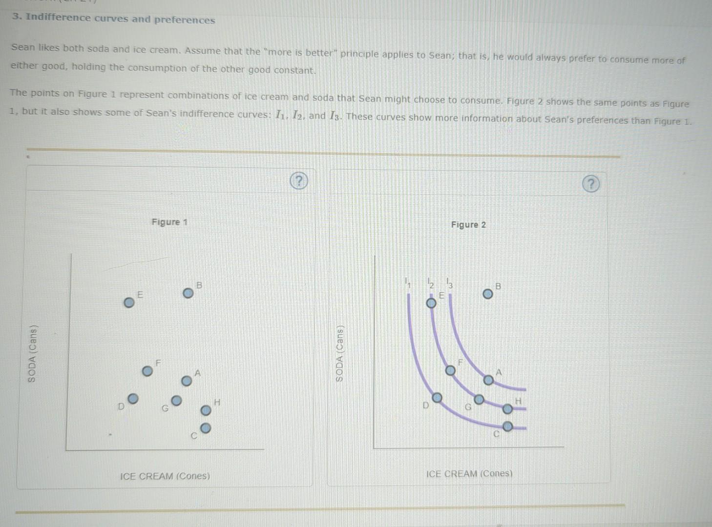 Solved Indifference Curves And Preferences Sean Likes Chegg