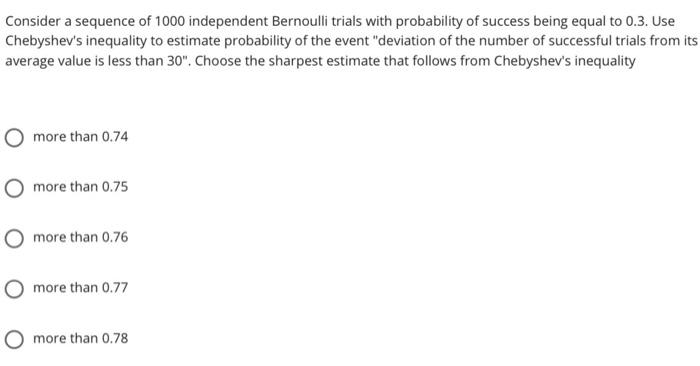 Consider A Sequence Of Independent Bernoulli Chegg