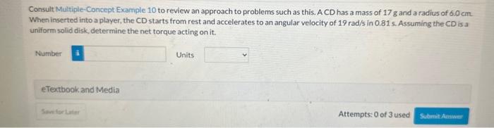 Solved Consult Multiple Concept Example 10 To Review An Chegg