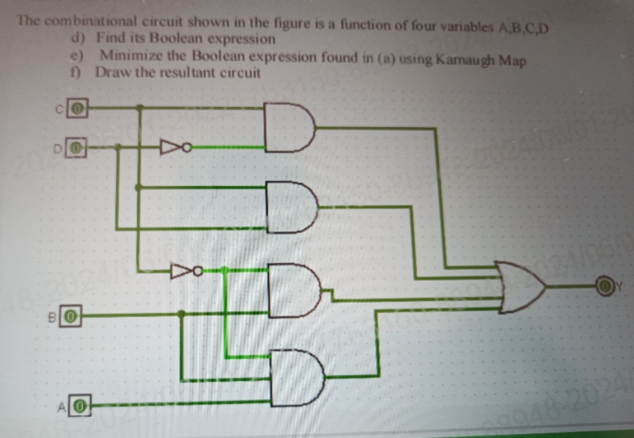 Solved The Combinational Circuit Shown In The Figure Is A Chegg