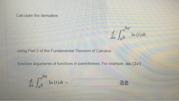 Solved Calculate The Derivative 92 D1 In T Dt Dx 8 In T Dt Chegg