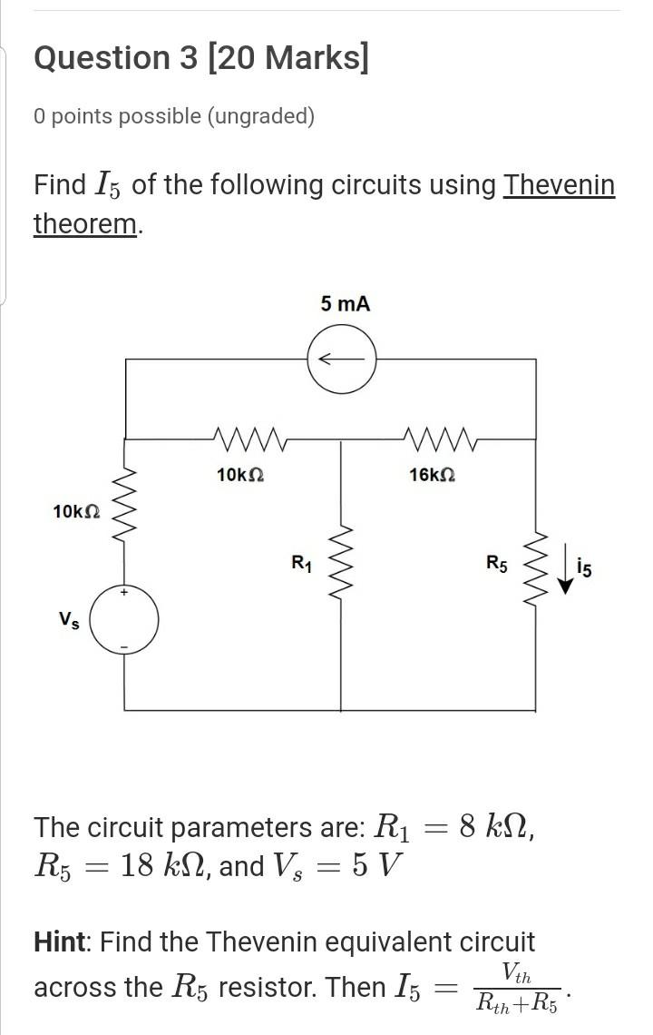 Solved Question 3 20 Marks O Points Possible Ungraded Chegg