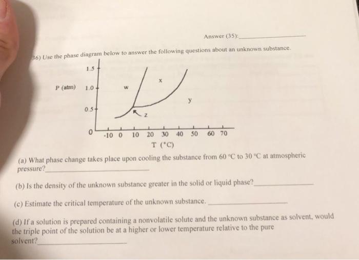 Answer Using Phase Diagrams Solved Using The Phase Diagram B