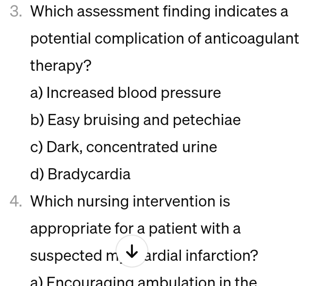 Solved Psychology Which Assessment Finding Indicates A Chegg