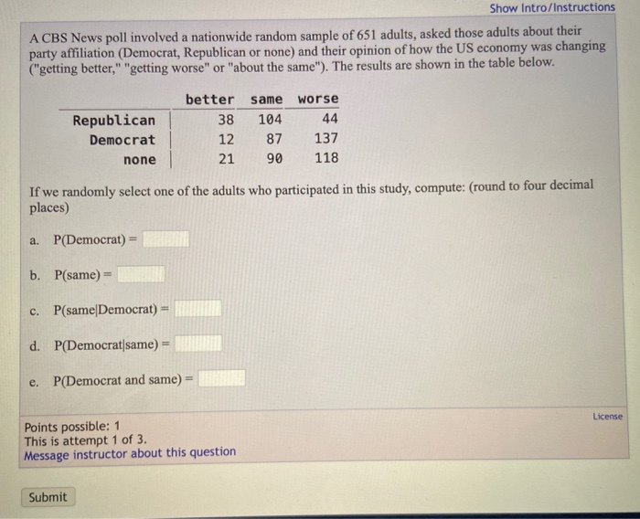 Solved Show Intro Instructions Suppose That You Have Green Chegg