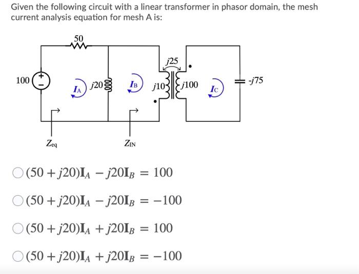 Solved Given Self Inductances And Mutual Inductance L1 L2 M Chegg