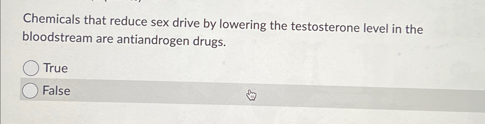 Solved Chemicals That Reduce Sex Drive By Lowering The Chegg