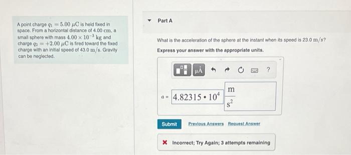 Solved A Point Charge Q C Is Held Fixed In Space Chegg