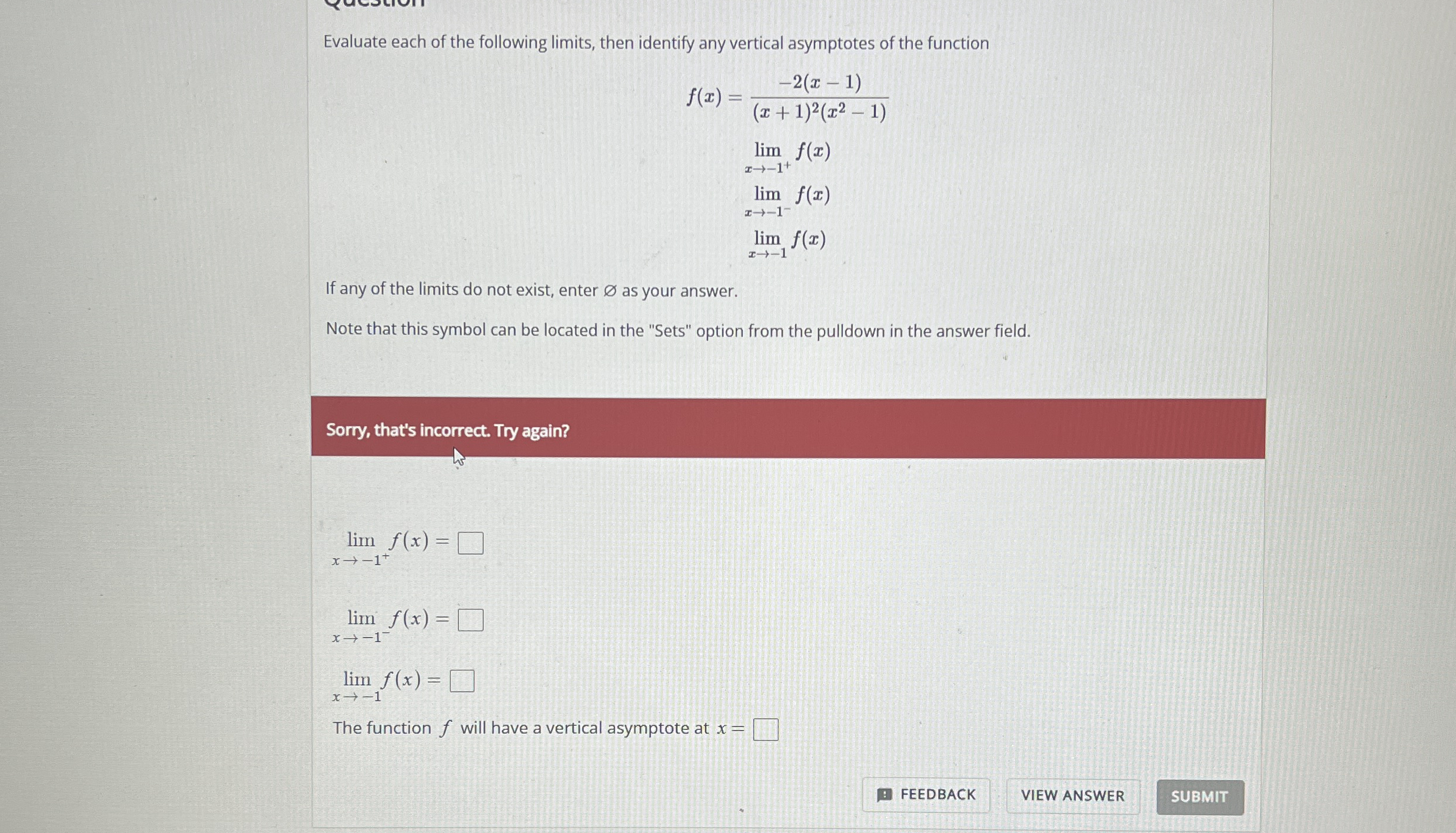 Solved Evaluate Each Of The Following Limits Then Identify Chegg