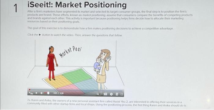 1 ISeeit Market Positioning After A Firm S Chegg