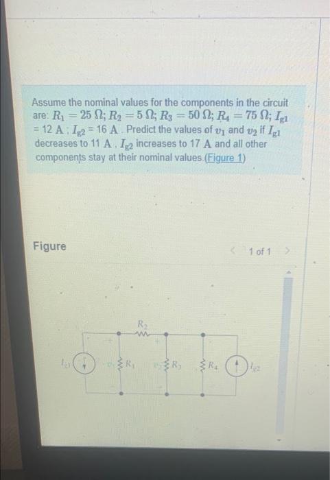 Solved Assume The Nominal Values For The Components In T