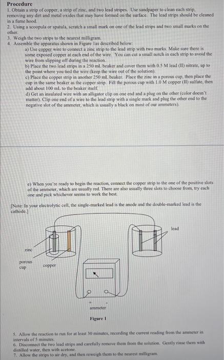 Solved Nrite The Half Reactions That Occur At Each Electrode Chegg