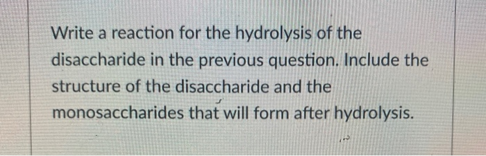 Solved Write A Reaction For The Hydrolysis Of The Chegg