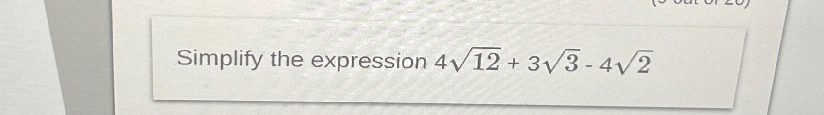 Solved Simplify The Expression Chegg