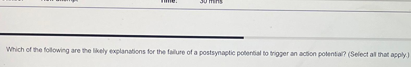 Solved Which Of The Following Are The Likely Explanations Chegg