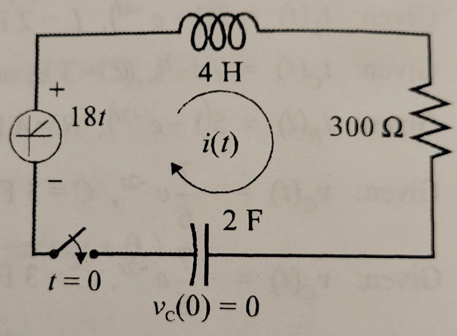 Solved Using Kvl Find The Differential Equation Giving Chegg