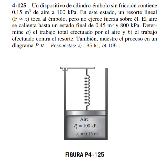 Solved Un Dispositivo De Cilindro Mbolo Sin Fricci N Chegg