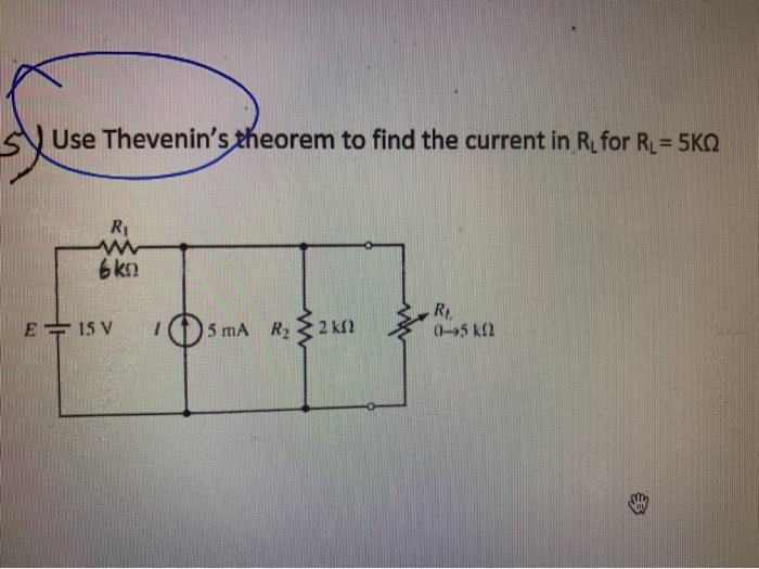 Solved Use Thevenin S Theorem To Find The Current In Rufor Chegg