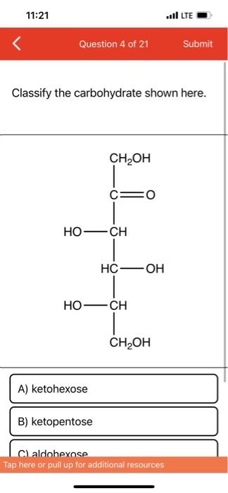 Solved Classify The Carbohydrate Shown Here Chegg