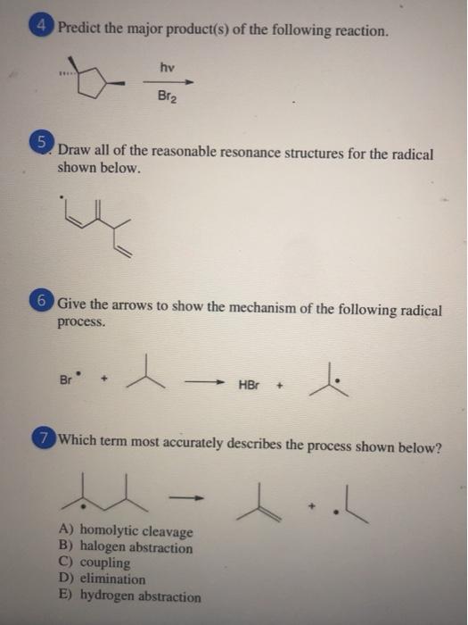 Solved Which Term Most Accurately Describes The Process Chegg